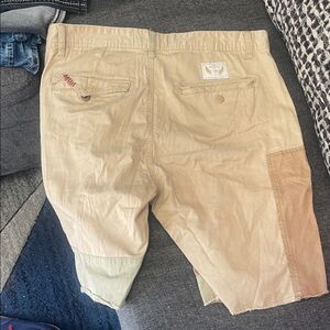 Akoo Multicolor Patchwork Cargo Shorts